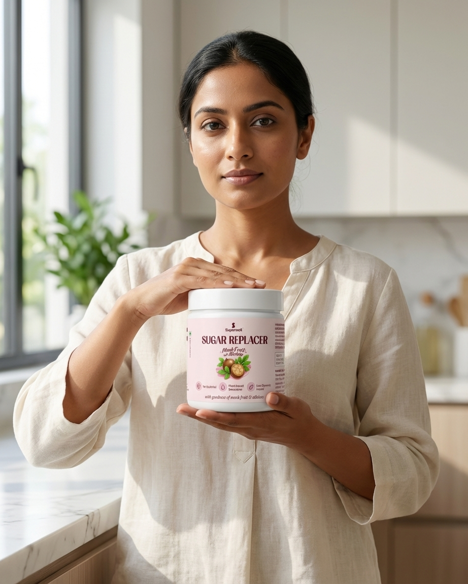 The Superwell - Sugar Replacer with Monk Fruit & Allulose - 250g (Zero Sugar, No Erythritol)